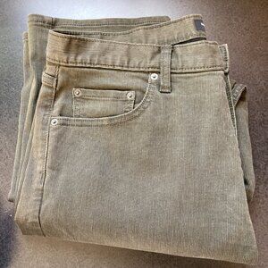 Banana Republic Men's Corduroy Pants Cotton Stretch 35 x32 Moss Green 36x31 real